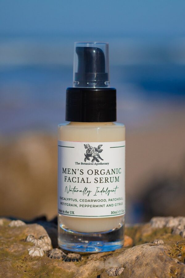 men's organic facial serum